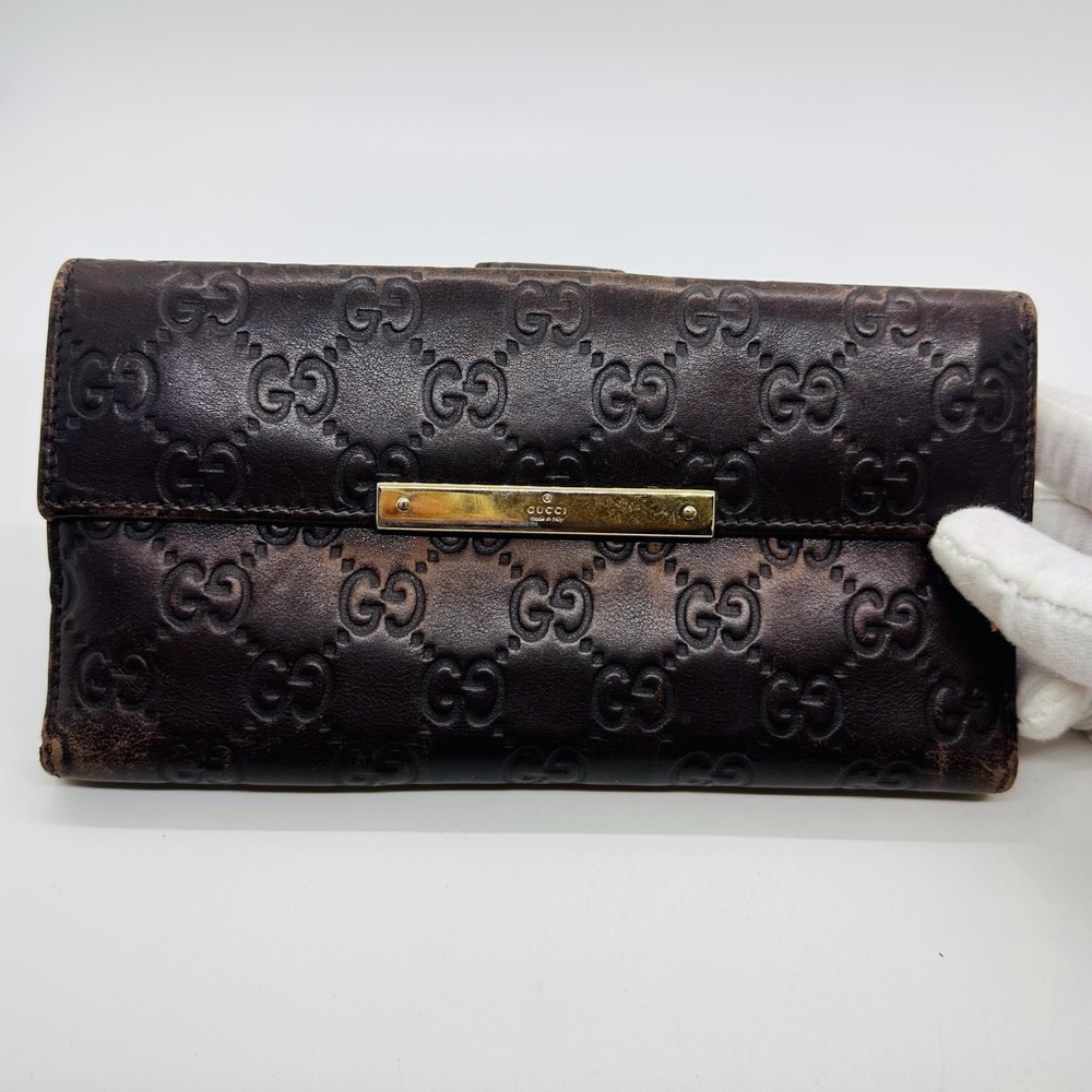 Gucci Long Guccissima Wallet